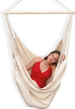 12364 XXL Beige 2 Personen Belastbarkeit Bis Ca. 150 Kg Hängesitz Hängestuhl Hängesessel Inkl. Swivel